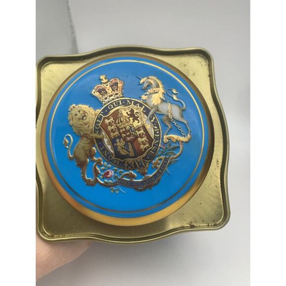 Royal Collection Buckingham Palace Royal Blend Tea Tin Teal Blue 2008 - Picture 6 of 8